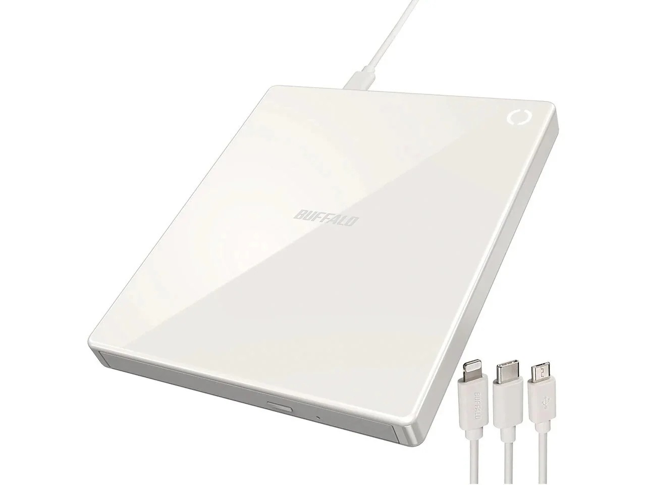 ラクレコ RR-C1-WH [ホワイト] スマートフォン用CDレコーダー 有線モデル