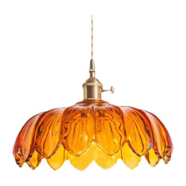 モダンなペンダントライト ランプシェード ベッドサイド用吊り下げランプ 光源なし 30cm ブラウン