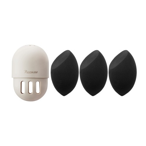 ブラックマシュマロスポンジ3P+スポンジケース 企画セット