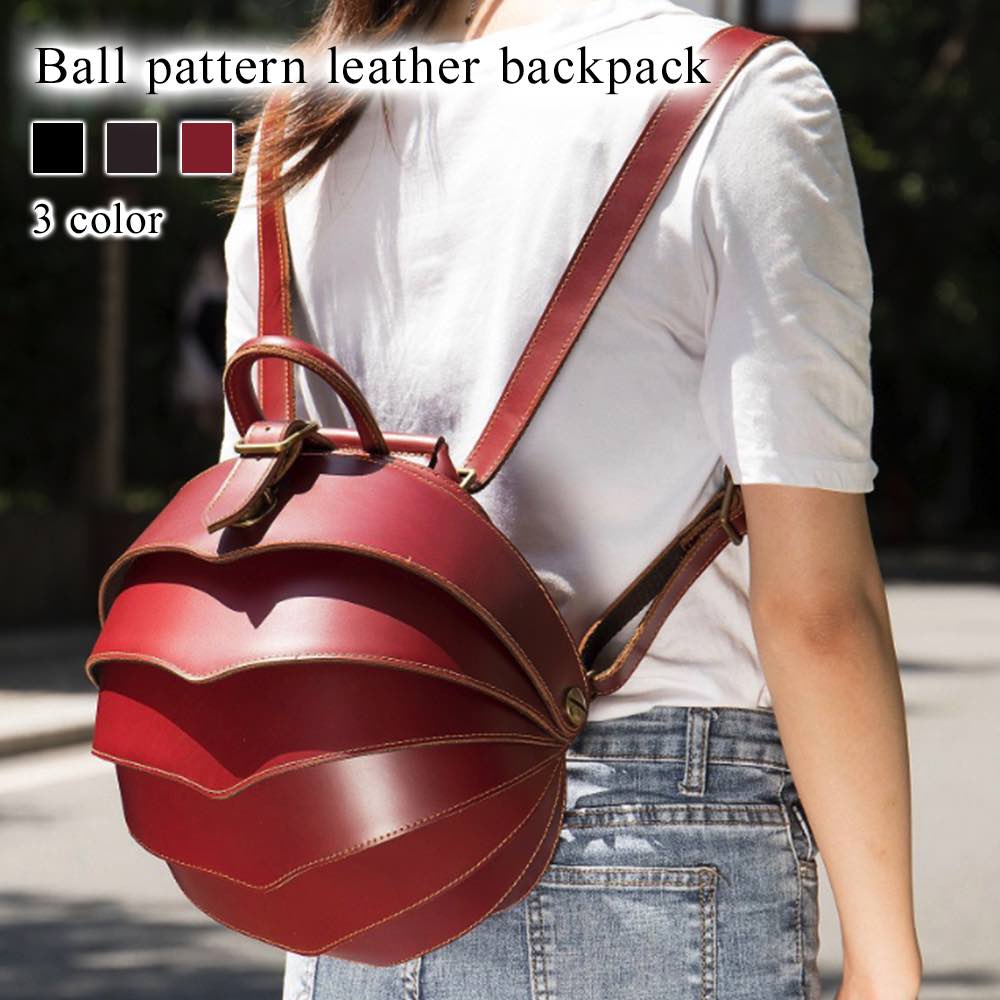 リュック メンズ ボール柄レザーリュック 春 40L リュックサック ビジネスリュック 秋 大学生 アウトドア 大容量 撥水 2WAY カジュアル PC 革 バッグ 夏 通勤 軽量 ビジネスバッグ パ