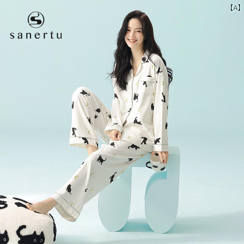 パジャマ　レディース　かわいい 三 耳 うさぎ ソフト 春秋 綿 パジャマ レディース 抗菌 長袖 2025 カジュアル ホーム 服 スーツ