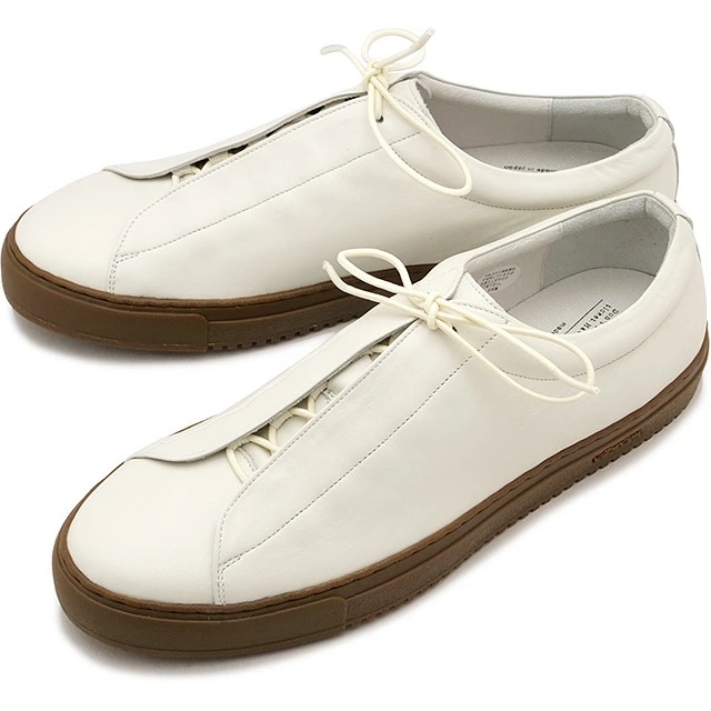 TRAVEL SHOES by chausser トラベル シューズ バイ ショセ レザースニーカー [TR-013] メンズ 靴 日本製 生活防水 ビブラムソール ホワイト WH/CA