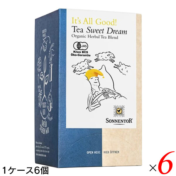 SONNENTOR ゾネントア イッツオールグッド ティー スイートドリーム 27g(1.5g×18袋) 6個セット(１ケース)