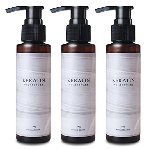 【3本セット】サロン用ケラチン原液 ケラチントリートメントの原液 100G NATURAL KERATIN (ツヤ髪質改善)