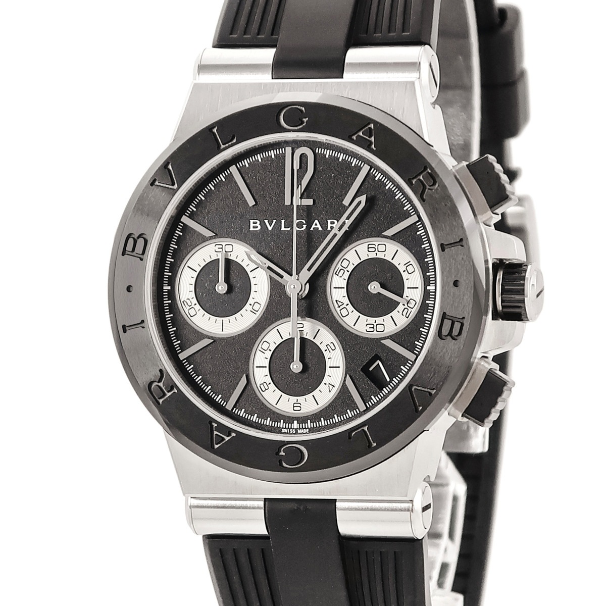 ディアゴノ セラミック クロノグラフ DG37SCCH 自動巻き メンズ コンビ 黒 デイト スモールセコンド 3年保証 294,580円