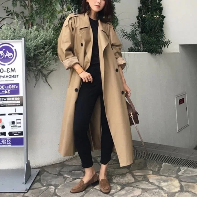 コート コート アウター ロング トレンチ ドロップショルダー モノトーン ガウンコートチェック