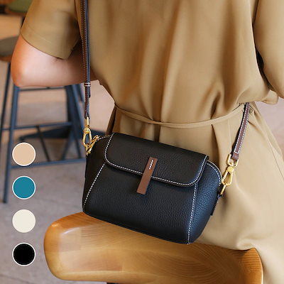 Qoo10] B155 本革 韓国 斜めがけバッグ ミ