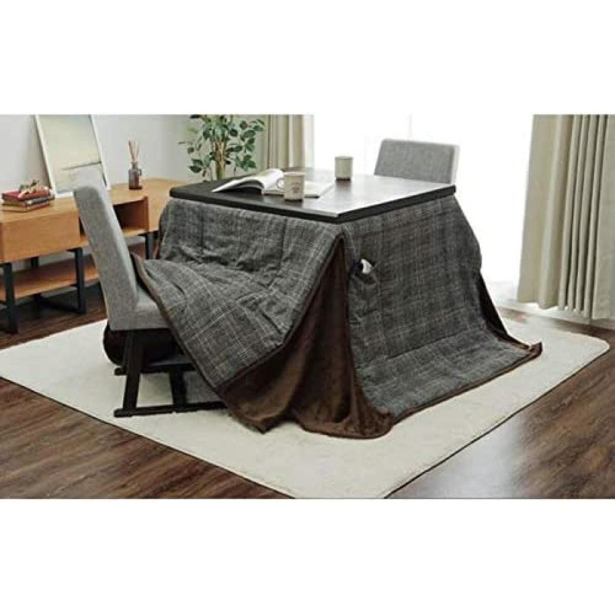 【i】【代引不可】 イケヒコ こたつ布団 ハイタイプ ツイード調 グレー 約235×275cm 長方形 シンプル 【北海道・沖縄・離島不可】 14,018円