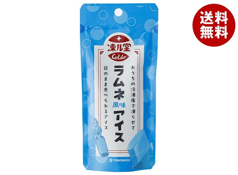 友桝飲料 凍ル堂 ラムネアイス 80gパウチ×36本入×(2ケース)