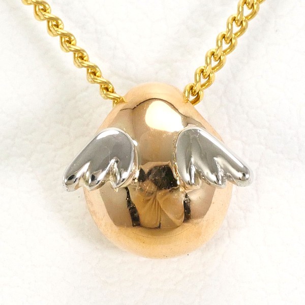 PT K18YGPG ネックレス 総重量約3.1g 約40cm ジュエリー 中古