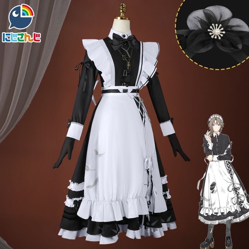 バーチャルYouTuber にじさんじ 叶 かなえ メイド服　コスプレ　衣装 ハロウィン クリスマス 可愛い 変装 仮装 舞台服 演出服 大人
