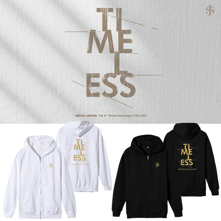 スーパージュニア アルバム Timeless トレーナー ジッパー フード付き カーディガン 薄手 カーディガン