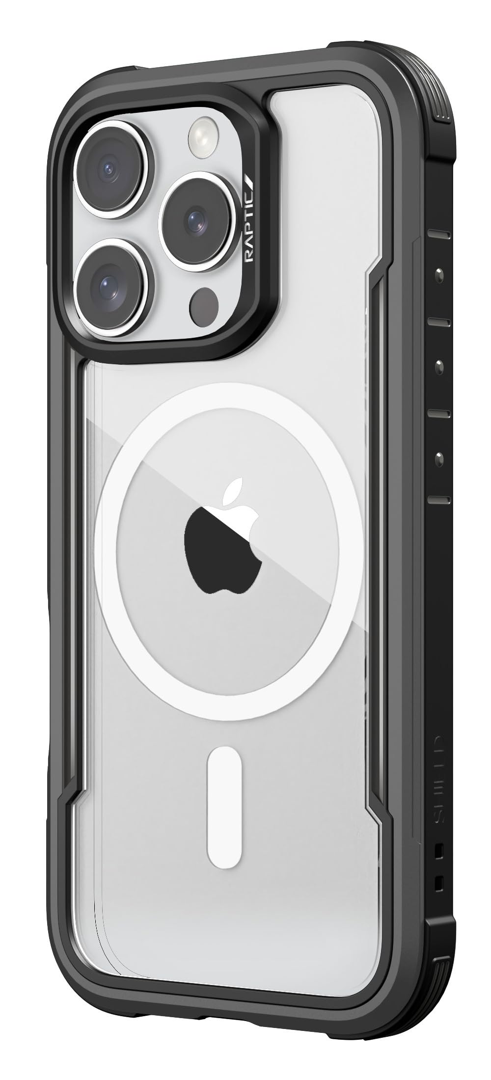 【RAPTIC】 iPhone 16 Pro Max 対応 ケース クリア MagSafe 対応 耐衝撃 米軍 MIL規格 スマホケース アルミ