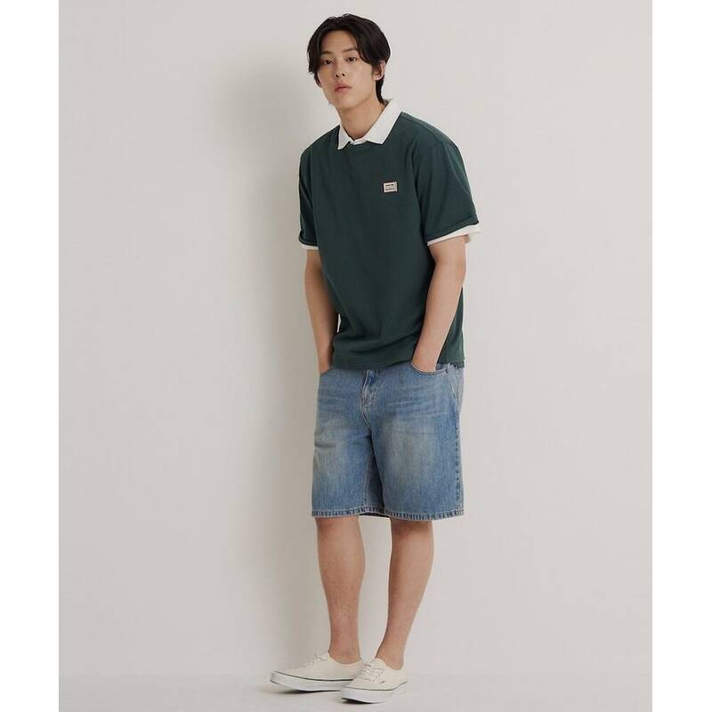 BEANPOLE MEN [HUNTER] グラフィックラウンドネックTシャツ グリーン BC6642K23M 423041