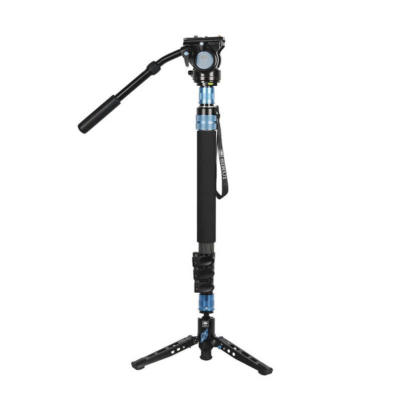 SIRUI　カーボンファイバー製4段一脚 S セット(油圧式雲台：VH-10) ブラック　P-424FS+VH-10-JP