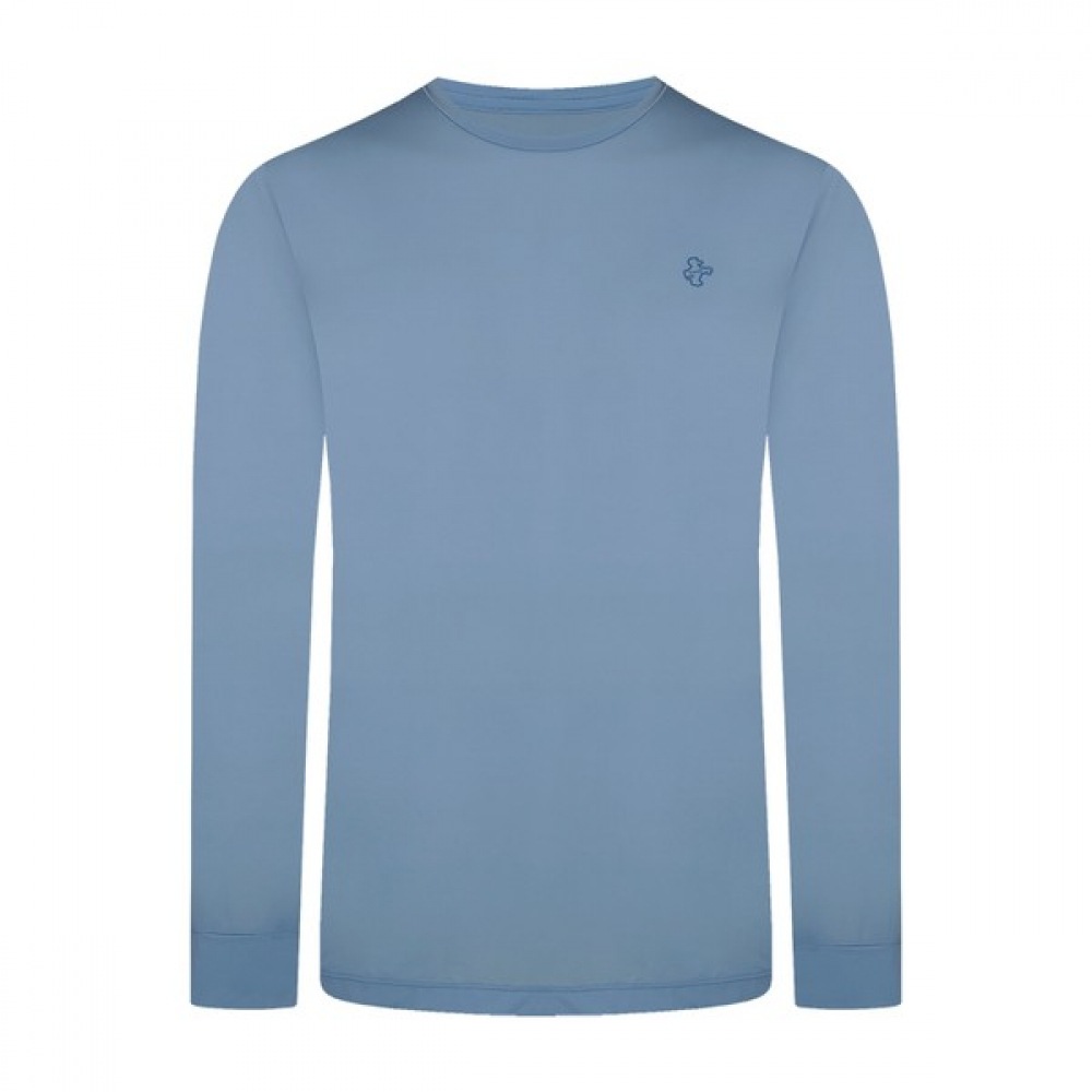 [ルイカステル] メンズバックネックアイルカロゴラウンドTシャツ（クール）