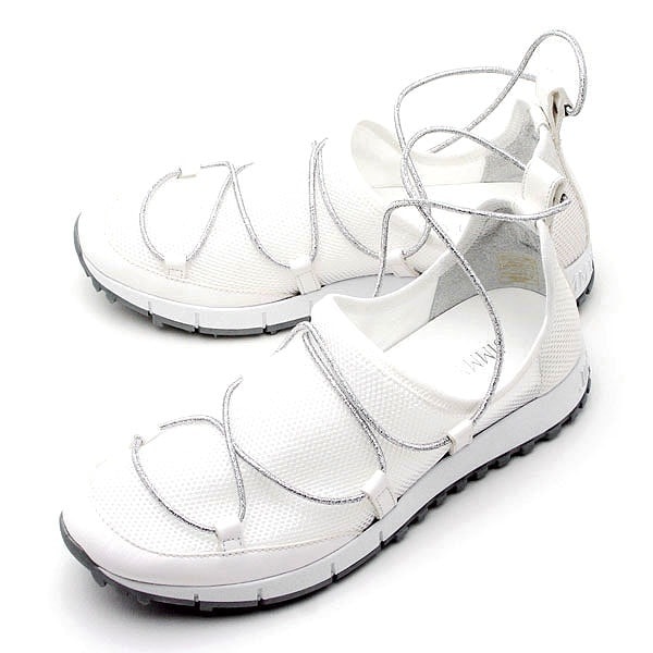 JIMMY CHOO レディース スニーカー ANDREA FMM 171 WHITE/SILVER