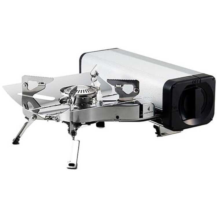 フォアウィンズ フォールディングキャンプストーブ シルバー 使用時幅317×奥行288×高120mm #FW-FS01-SL