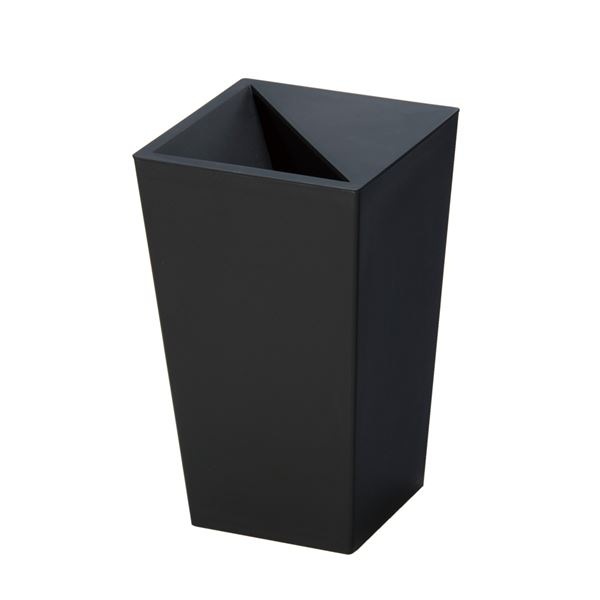 (まとめ) スクエア型 ダストボックス/ゴミ箱 (5.5Ｌ ブラック) レザー風 『ユニード カクス』 (×30個セット)
