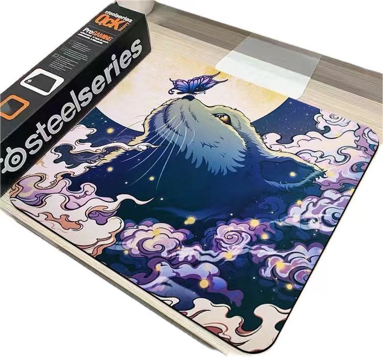 生産終了 限定販売】EsportsTiger マウスパッド レオンケイ ゲーミングマウスパッド レインボーコーティングプロセス表面 ゴムベース スムーズに0化 Lサイズ 縦 400mm x 横460