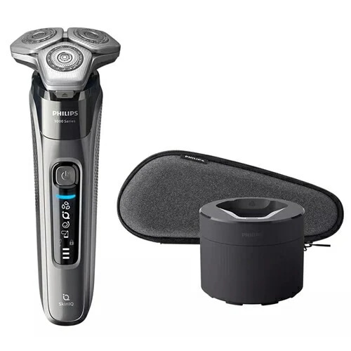 フィリップス【PHILIPS】ウェット＆ドライ電気シェーバー 9000シリーズ ダーククローム お風呂でも使える スマートフォン対応 PHILIPS-S9697-50【S9697／50】