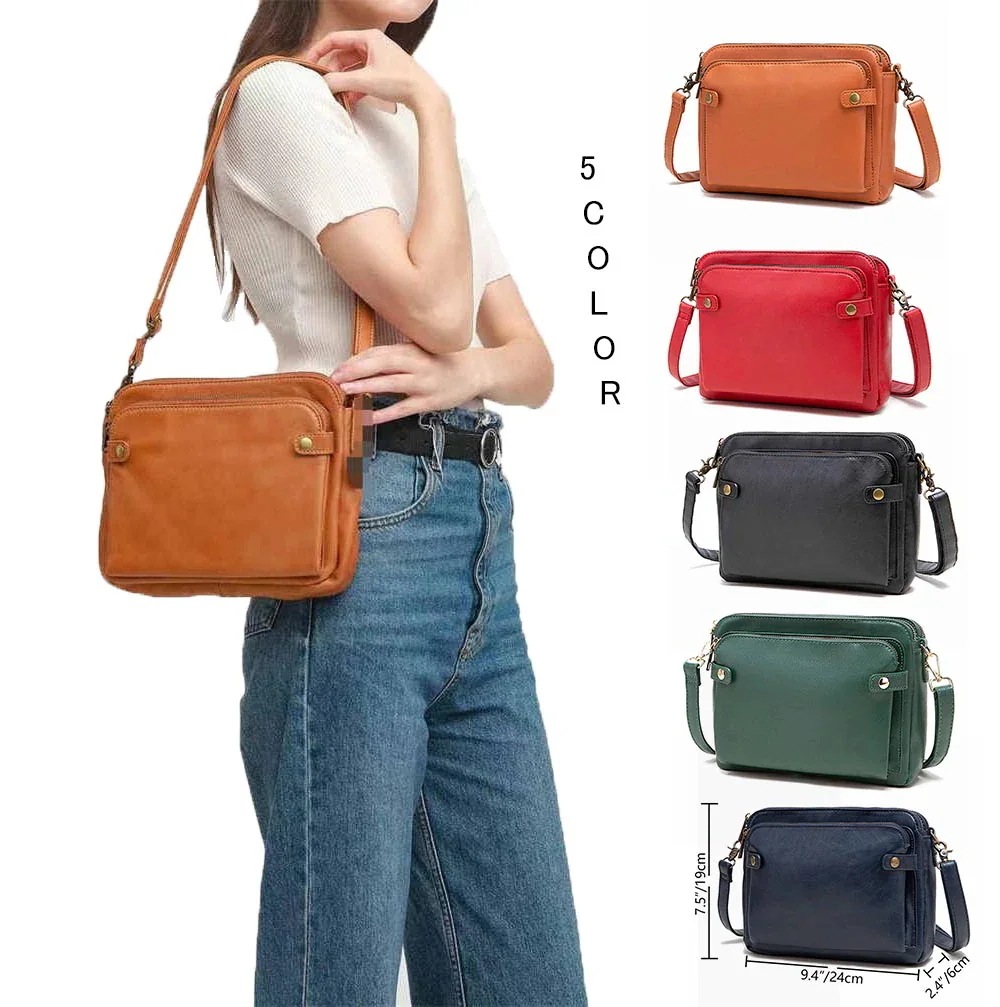 ショルダーバッグ レディース レザーバッグ 革バッグ レザーカバン 女用 メッセンジャーバッグ 革鞄 黒色 赤色 ショルダー ギフト 婦人カバン プレゼント 財布 斜め掛け 肩掛けバッグ OL 通勤旅