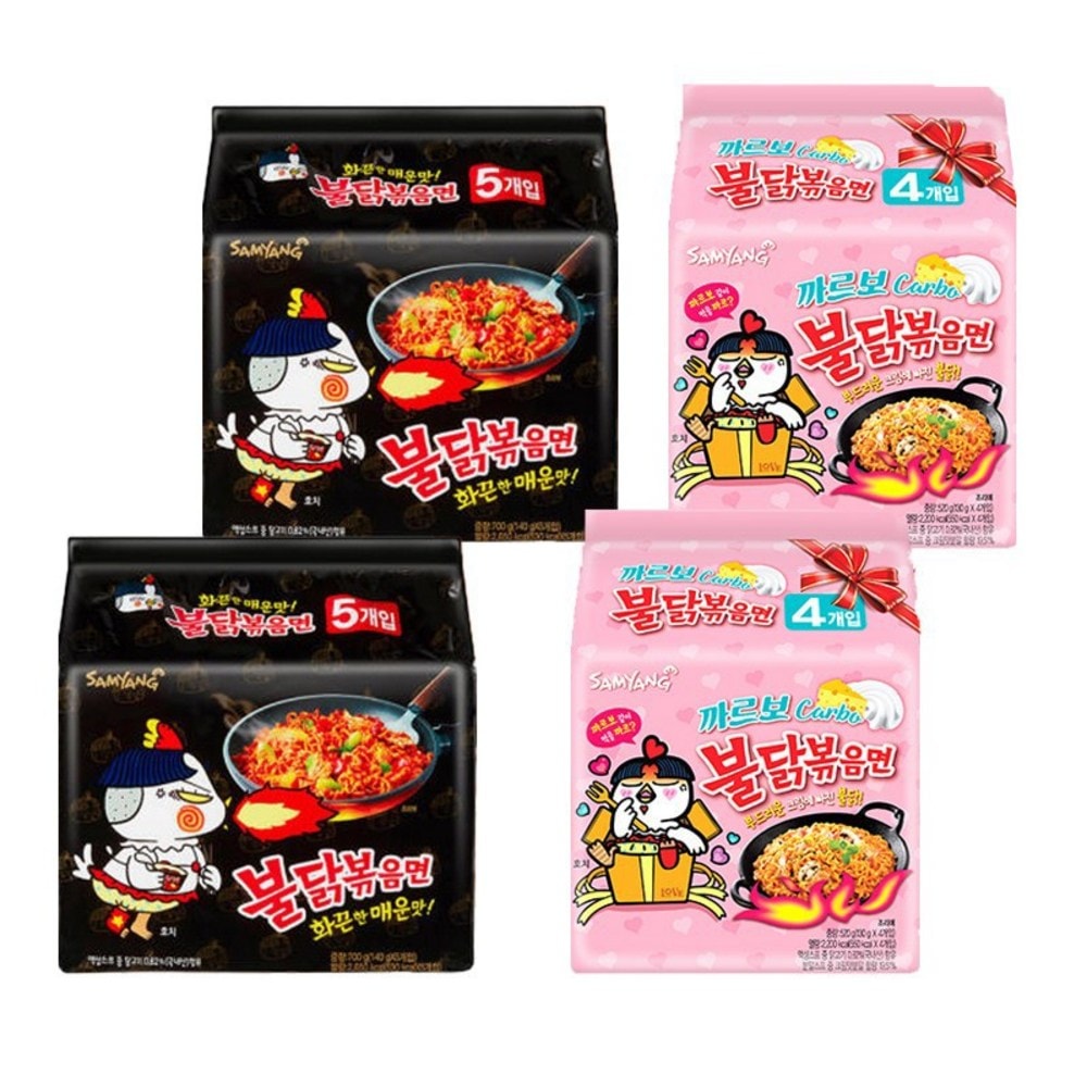 サムヤン袋焼き麺10口+カルボブル鶏炒め麺8口18個