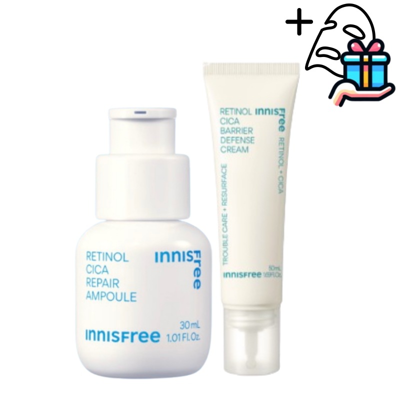 【レチノールセット】 レチノール シカ 跡 アンプル 美容液 30ml + レチノール シカ クリーム 50ml /トーンアップ/シミ取り/しわ/毛穴/ハリ/セラム/スキンケア/韓国コスメ