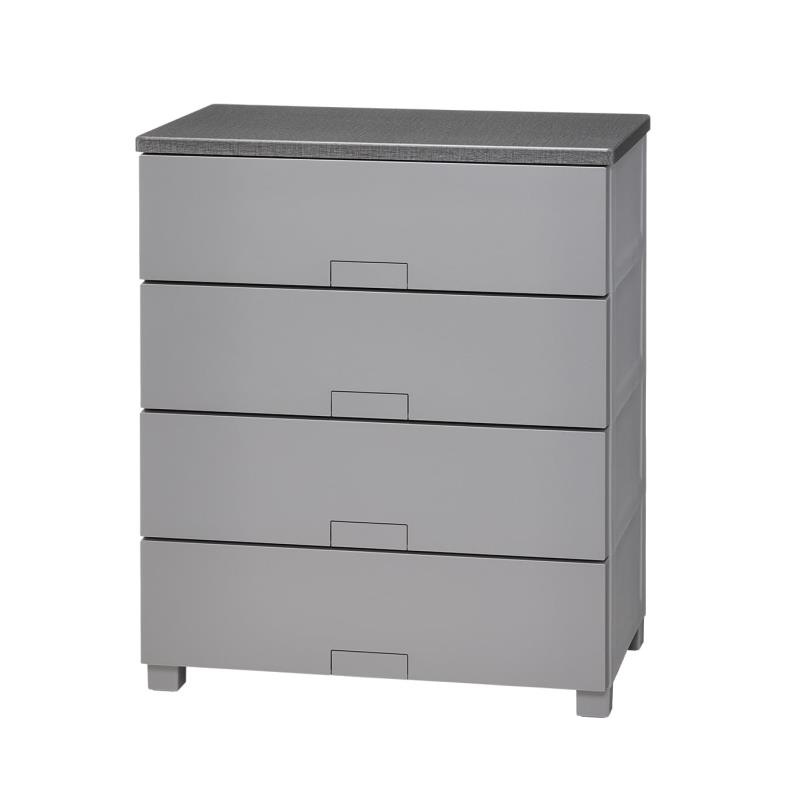 天馬 チェスト 完成品 フィッツチェスト フルフラット タンス 幅65×奥行41×高さ85cm 特許取得済み 収納ケース 衣装ケース 日本製 再生材配合 サステナブル【色 グレー】【型番 6504】