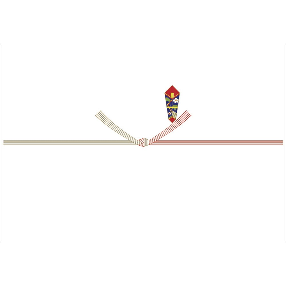 （まとめ買い）ササガワ のし紙 快気祝用 みの判 五本結切 100枚入 3-483 [x5]