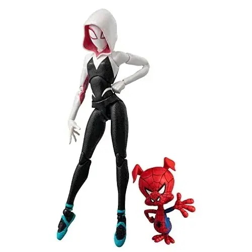 スパイダーマン：スパイダーバース SVアクション スパイダーグウェン＆スパイダーハム ノンスケール ABS＆PVC製 塗装済み完成品 アクションフィギュア