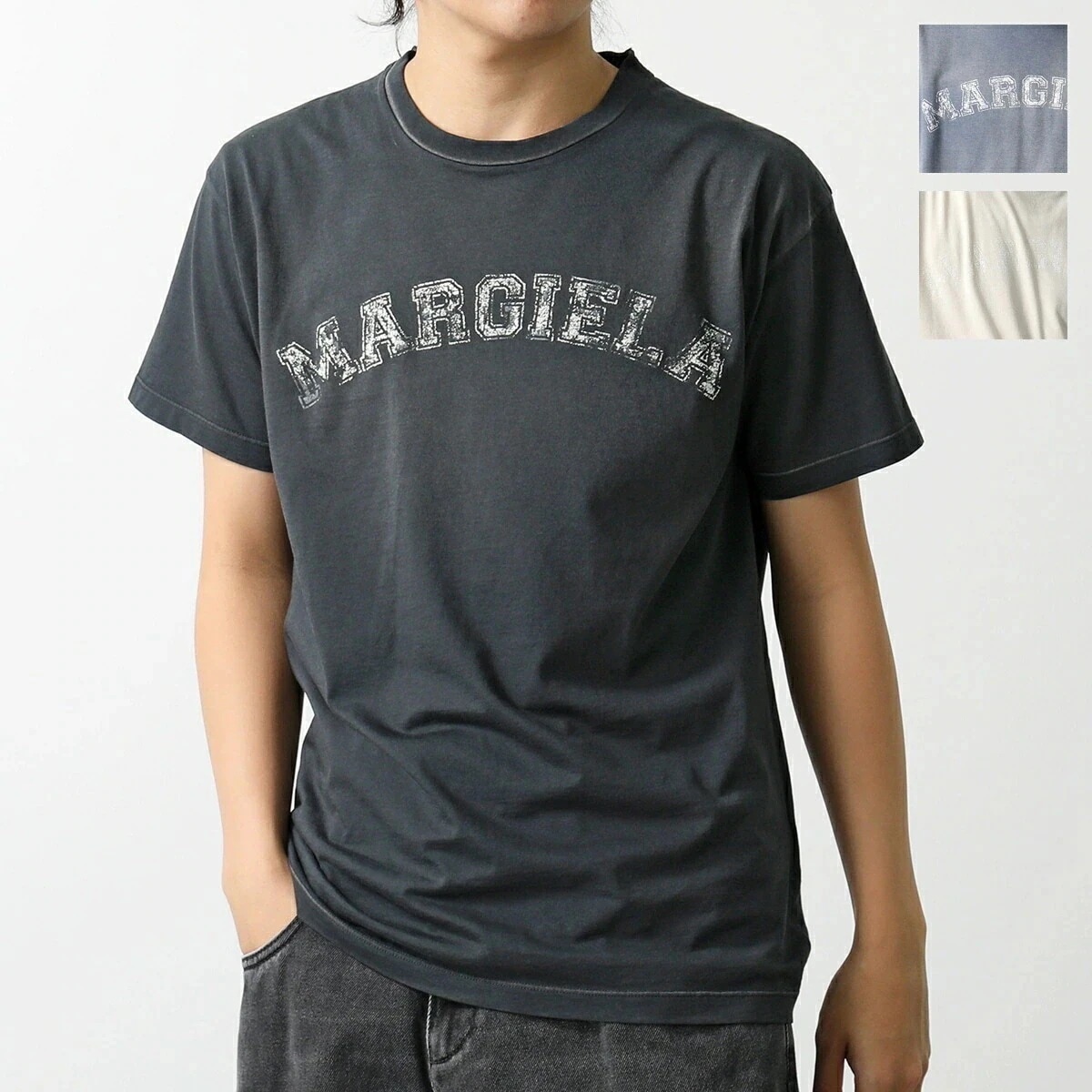 MAISON MARGIELA メゾンマルジェラ 半袖 Tシャツ S51GC0523 S20079 メンズ カットソー ロゴT コットン クルーネック カラー3色