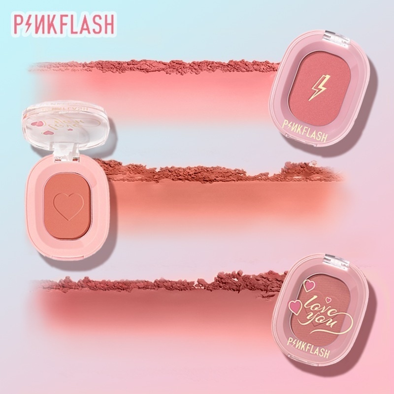 Qoo10] PINKFLASH クリアランスセール！単色チーク コンパク