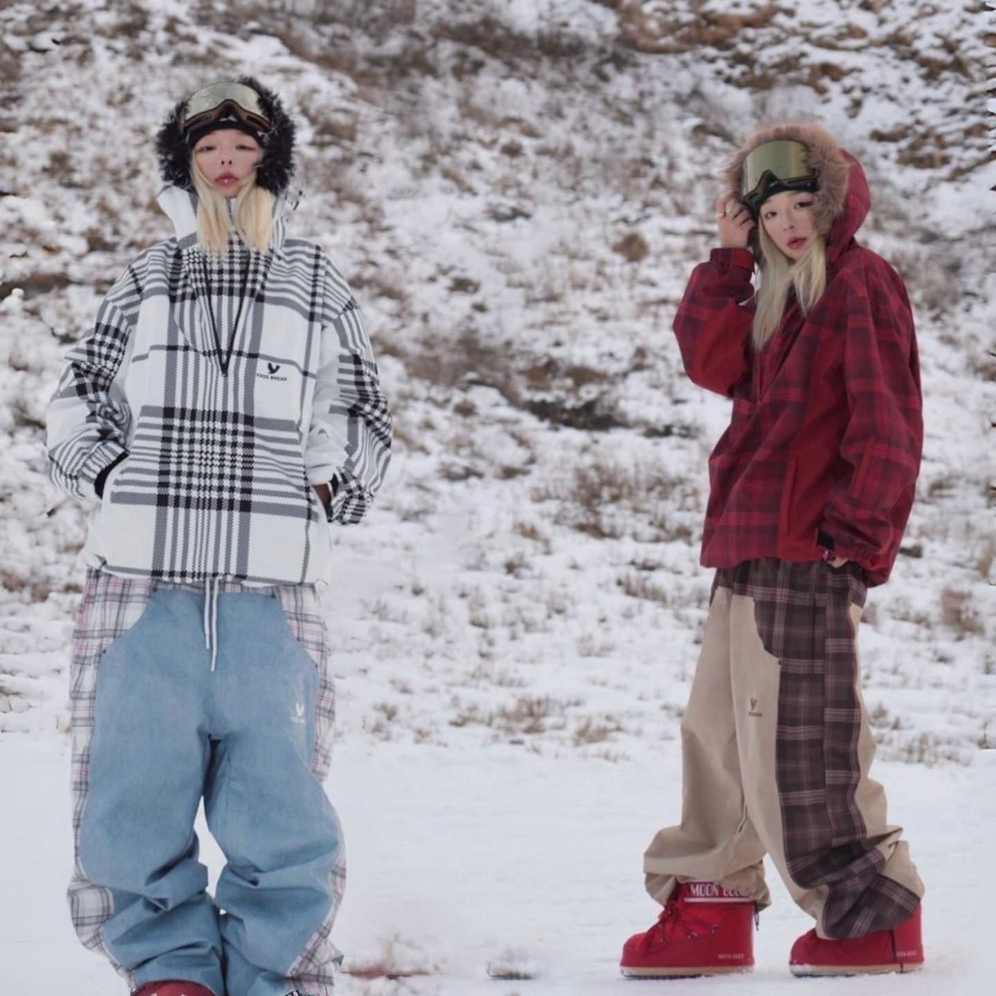 2025-2026NEW スノーボードウェア メンズ レディース ジャケット パンツ スキーウェア スノーボードウェア