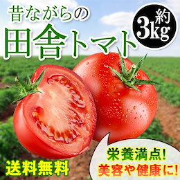【送料無料】昔ながらの田舎トマト約3㎏【訳あり:サイズ不選別】★ハウス有機栽培で、栄養2倍★リコピンたっぷり★生産量1位!「熊本県八代とまと」★高級トマトお買い得セール!※10日内発送