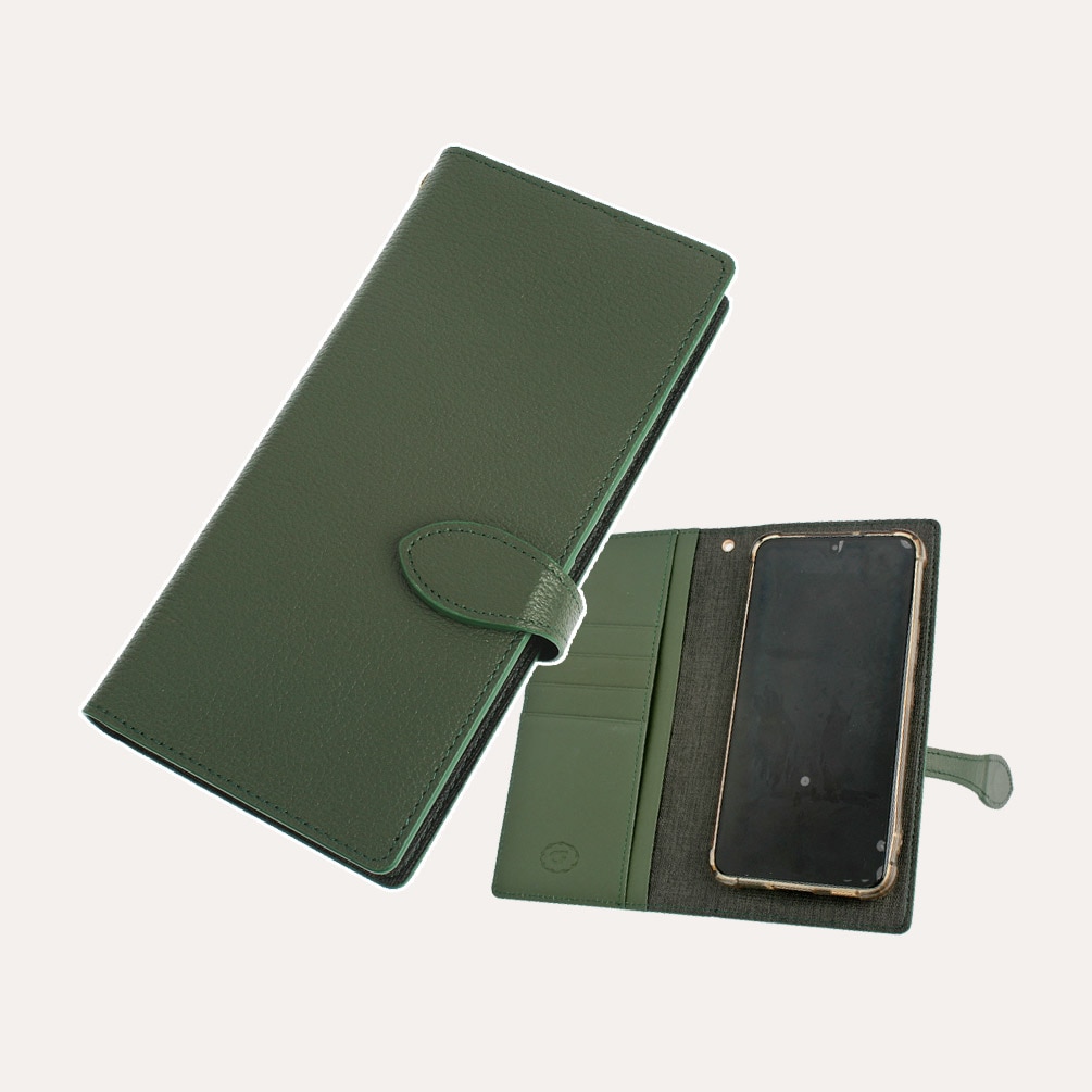 【正規品】ヤギ本革スライド式スマホケース全機種対応 × カード収納 × ストラップ付きエシカル × 多機能レザーケース 5,320円