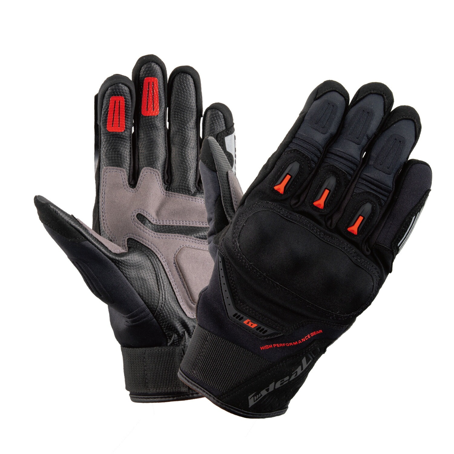 山城(yamashiro) IDEAL アイディール バイク用 グローブ ID-016 リジェクト レッド Mサイズ ID016/RD/M