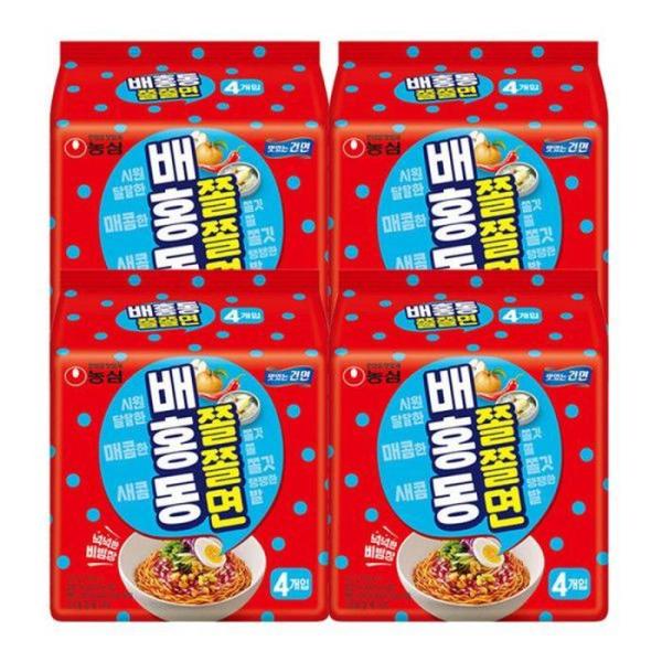 農心 培紅洞 チョルチョルミョン × 16入り