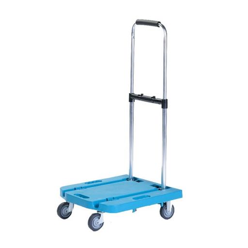 【静音仕様】コンパクト樹脂製台車 積載荷重60キロ