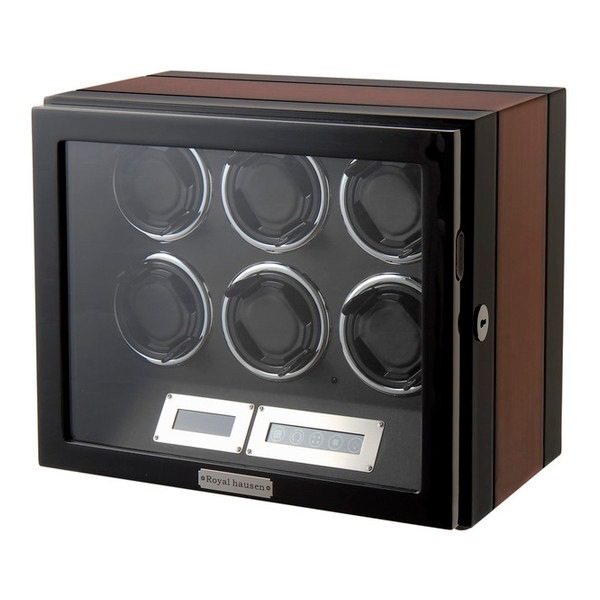 Royal hausen ロイヤルハウゼン ワインディングマシーン ウォッチワインダー GC03-L21EB 6本巻き 木目調 46,200円
