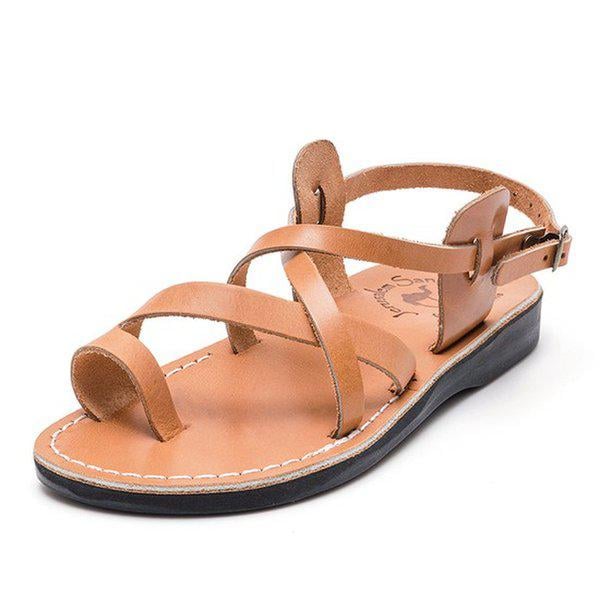 エルサレムサンダル ザ・グッド・シェパード バックル BUCKLE-TAN