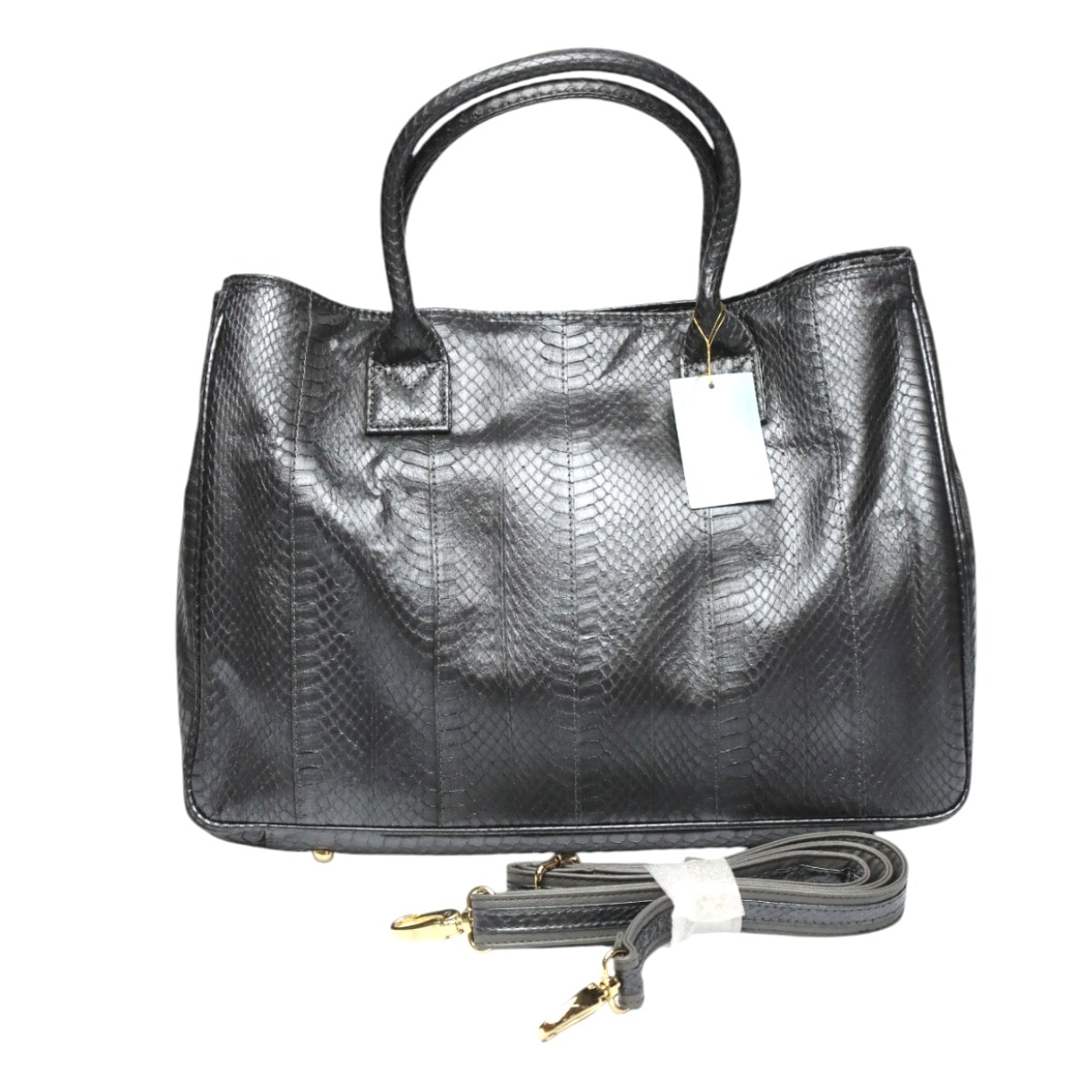 スネーク14676A 2way ショルダー A4トート マットブラック