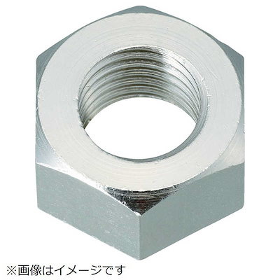 他サイト： トラスコ中山　六角ナット1種 真鍮ニッケル M10×1.5 10個入　B930010の商品画像