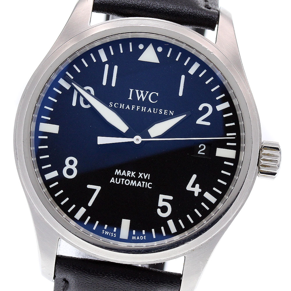 IWC IWC SCHAFFHAUSEN IW325501 パイロットウォッチ マークXVI デイト 自動巻き メンズ 保証書付き_845302【中古】 225,450円