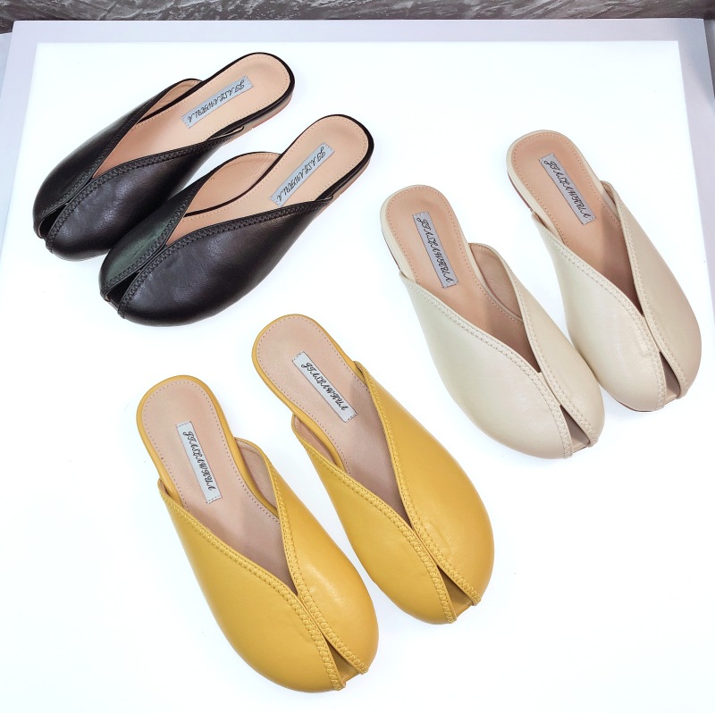 TK0030 オープントゥ ミュール サンダル ローヒールフラット サンダル きれいめ シンプル