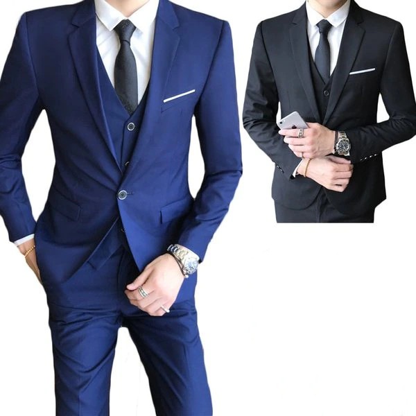 目玉品スリーピーススーツスリムスーツメンズスーツビジネススーツ細身大きいサイズフォ