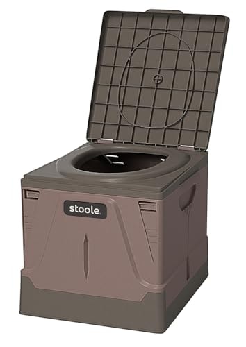 スツーレR 防災グッズ大賞受賞 簡易トイレ ポータブルトイレ 防災からアウトドアまで 携帯トイレ 介護 耐荷重100 (h.ワインレッド /