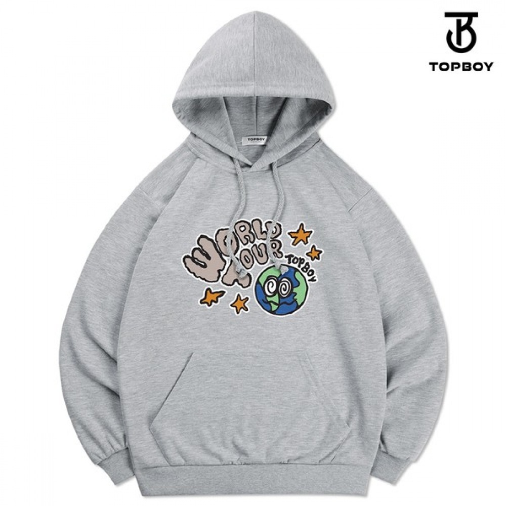 (TOPBOY) 両面ワールドツアープリントパーカー