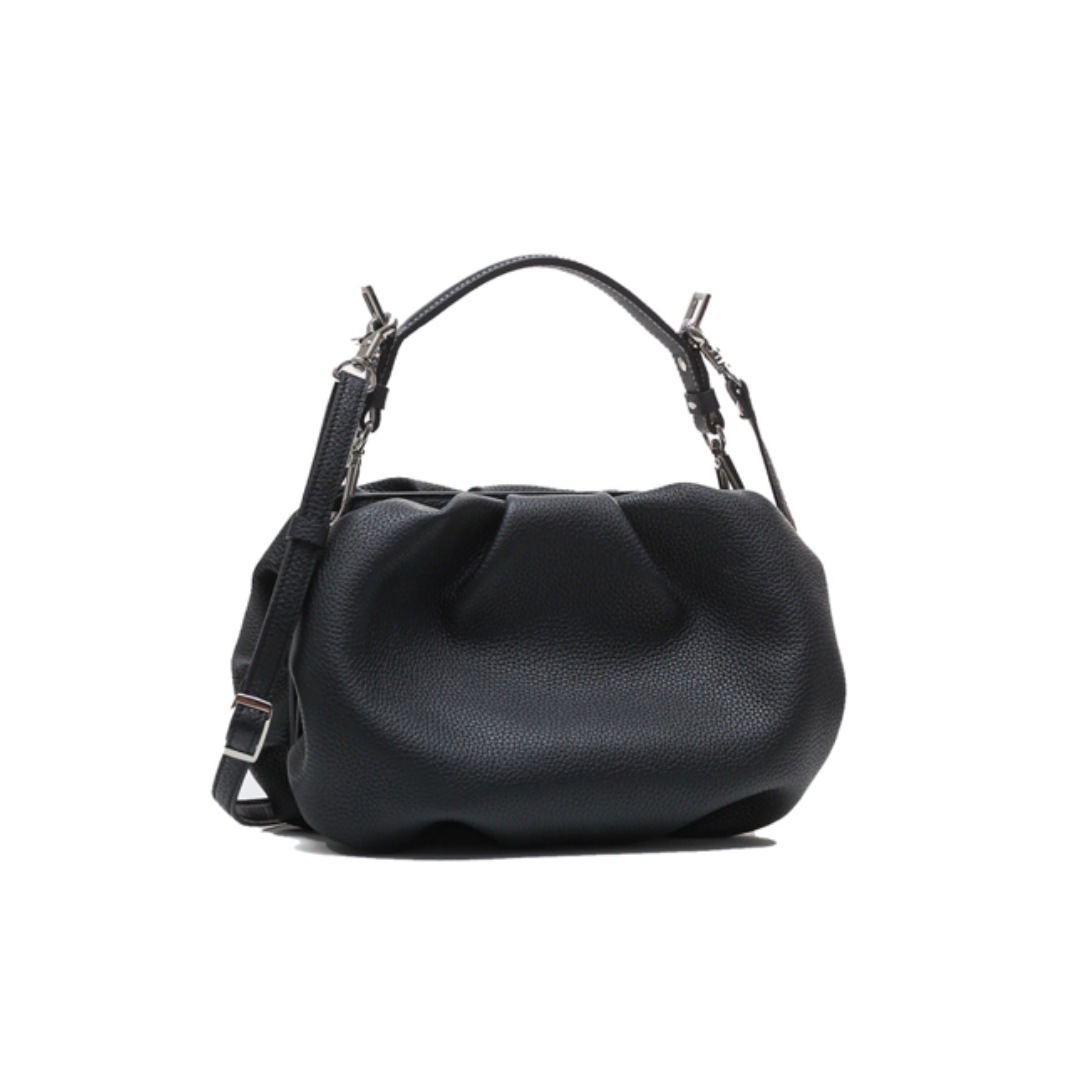 COTTON CLOUD SHOULDER : BLACK