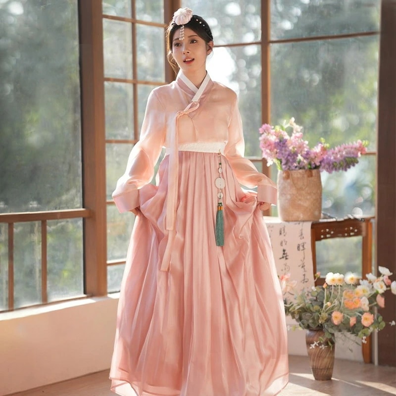 韓服セット 3点セット ペンダント付き レディース韓服 ダンス服 韓国ウェディングドレス 民族舞踊 ドレス 演出 忘年会 文化祭 コスプレ ハロウィン 衣装 古典衣装 朝鮮族伝統ウエディングドレス 可